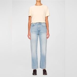 DL1961 Enora High Rise Cigarette Jeans Distressed Back Size 24 NWOT!